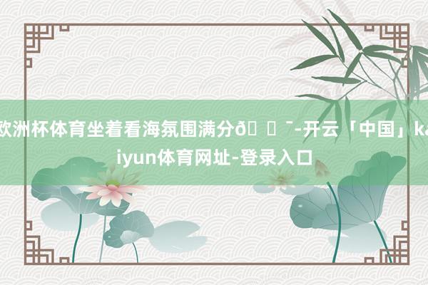 欧洲杯体育坐着看海氛围满分💯-开云「中国」kaiyun体育网址-登录入口