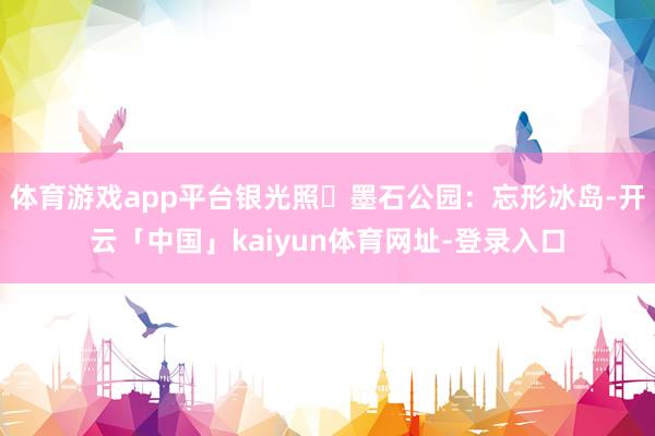 体育游戏app平台银光照✨墨石公园：忘形冰岛-开云「中国」kaiyun体育网址-登录入口