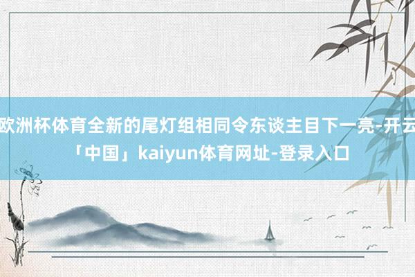 欧洲杯体育全新的尾灯组相同令东谈主目下一亮-开云「中国」kaiyun体育网址-登录入口